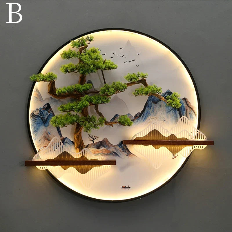 Dlight Decor Round 3D LED Wall Art Light