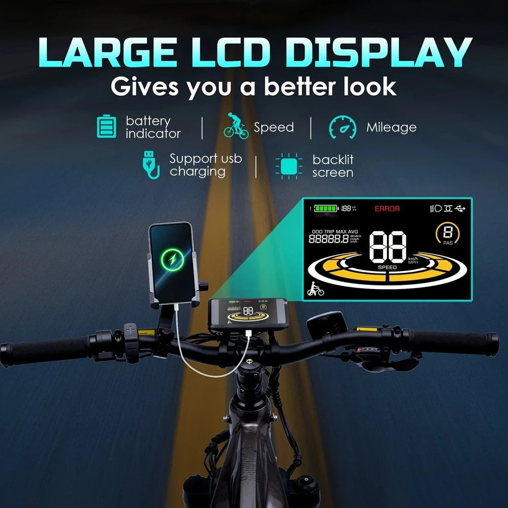 eBike Boys 52V 750W Adult eBike - 17AH Battery, Top Speed 32km/h
