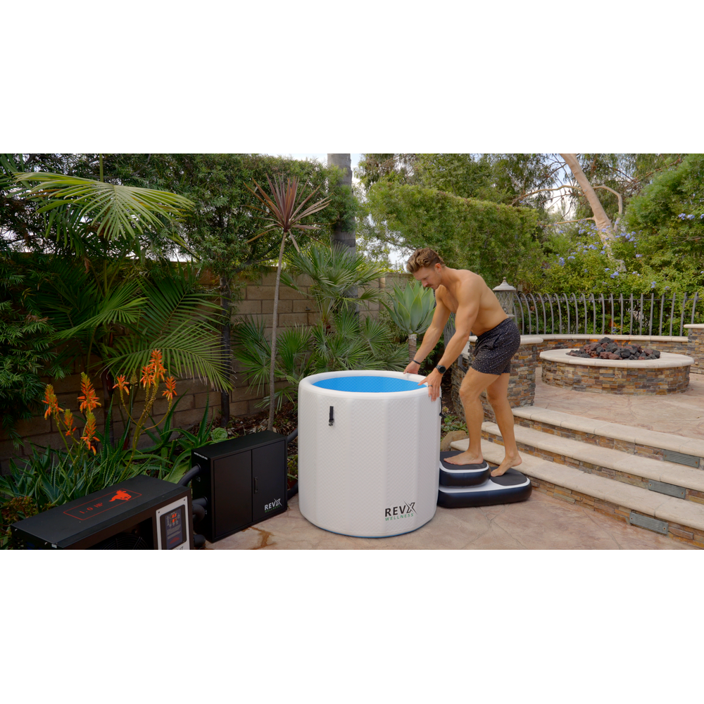 RevX Inflatable Barrel with Inflatable Steps