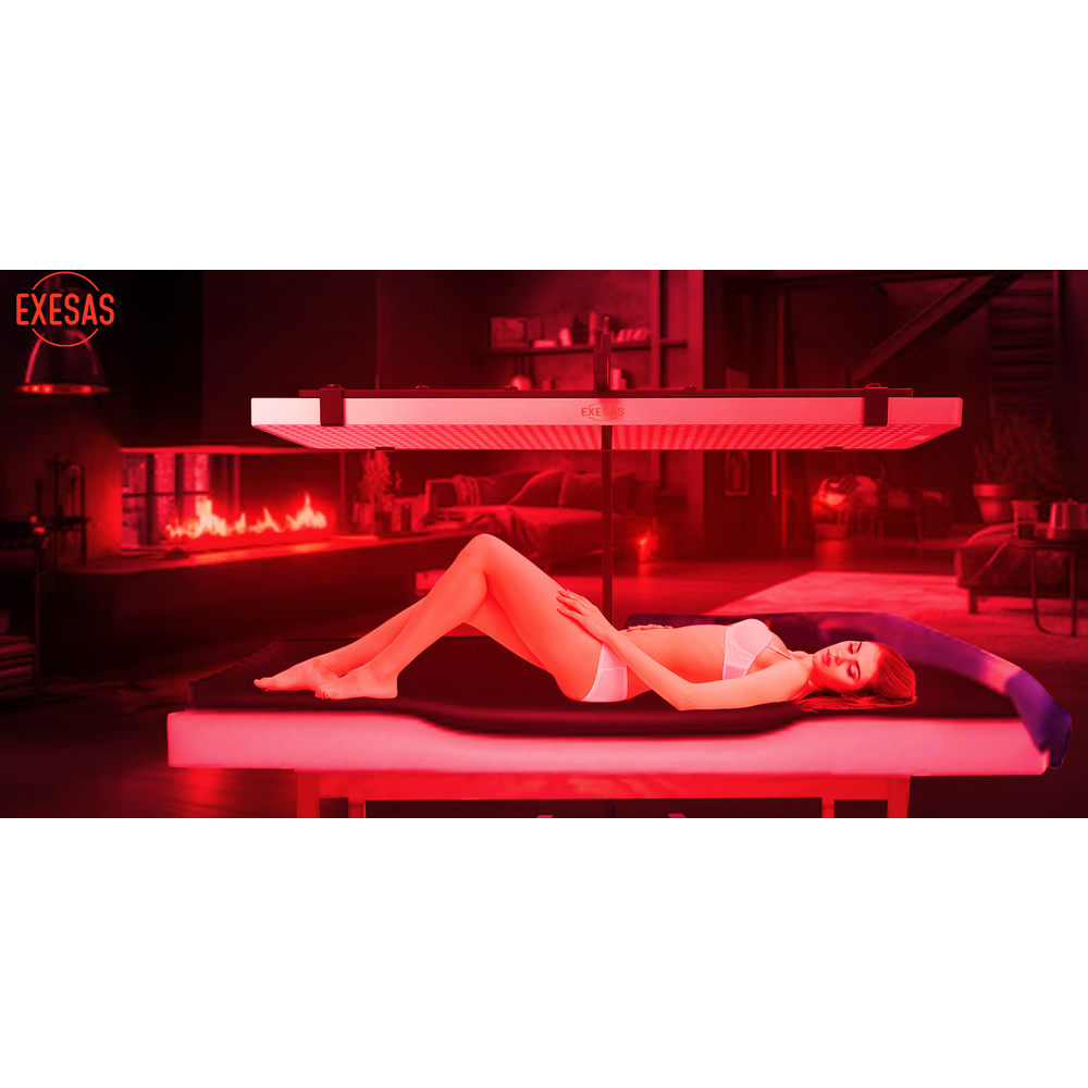 Horizontal/Vertical Powered Automatic Rolling Stand for EXESAS Red Light Therapy Panels, Auto Height Adjustment, (Panel Sold Separately)
