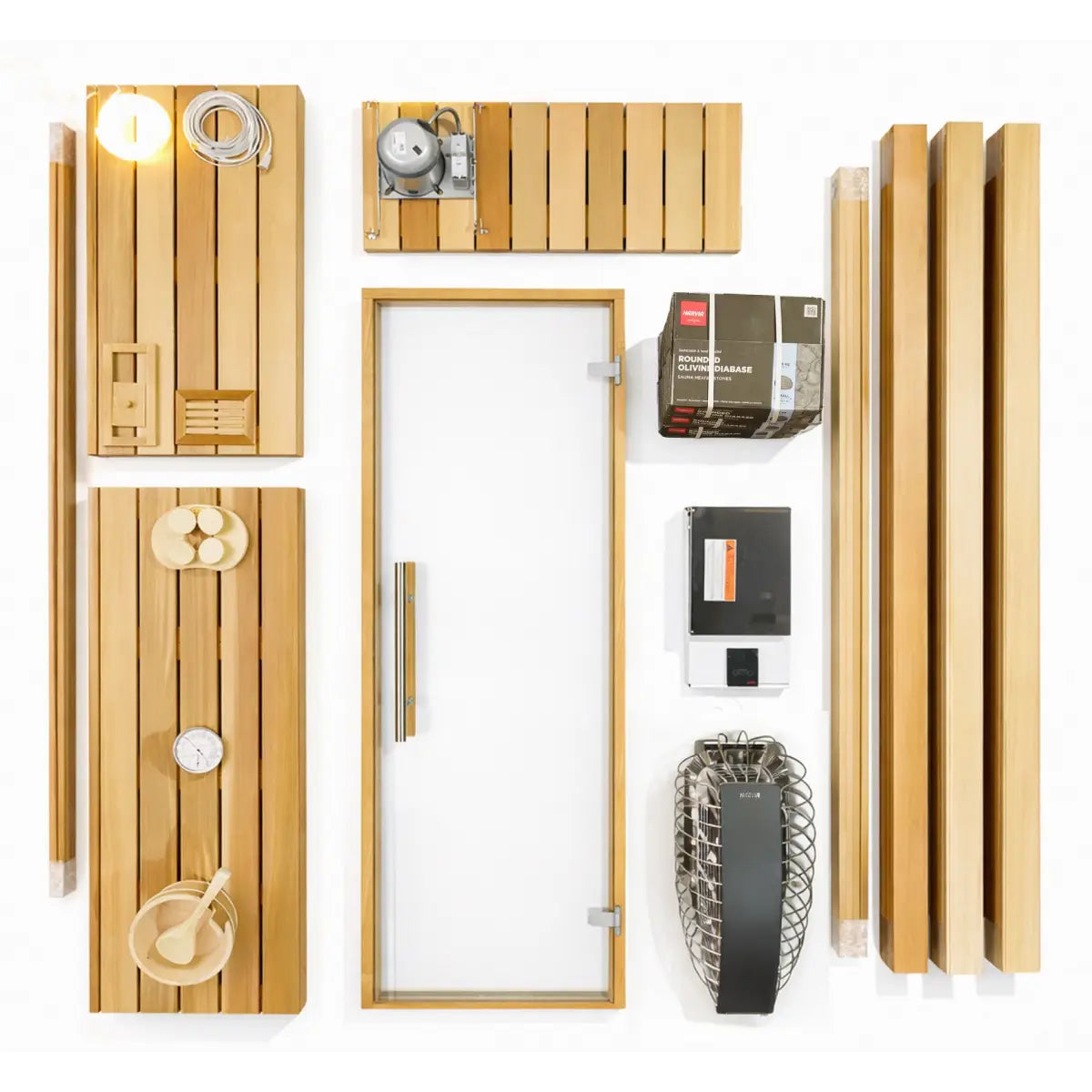 Custom Indoor Sauna Room - 6' x 7' x 8' - Finnish Sauna Builders
