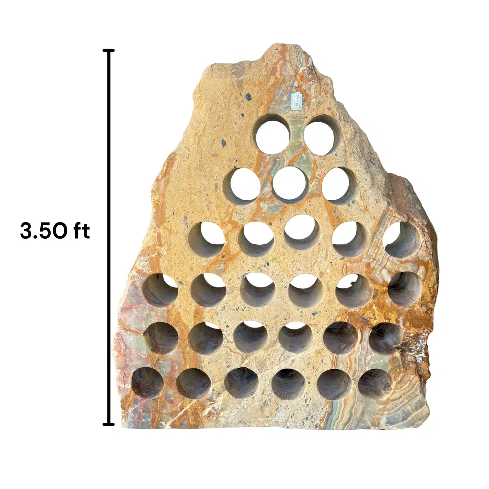 Green Talan Onyx Wine Rack with 28 Holes