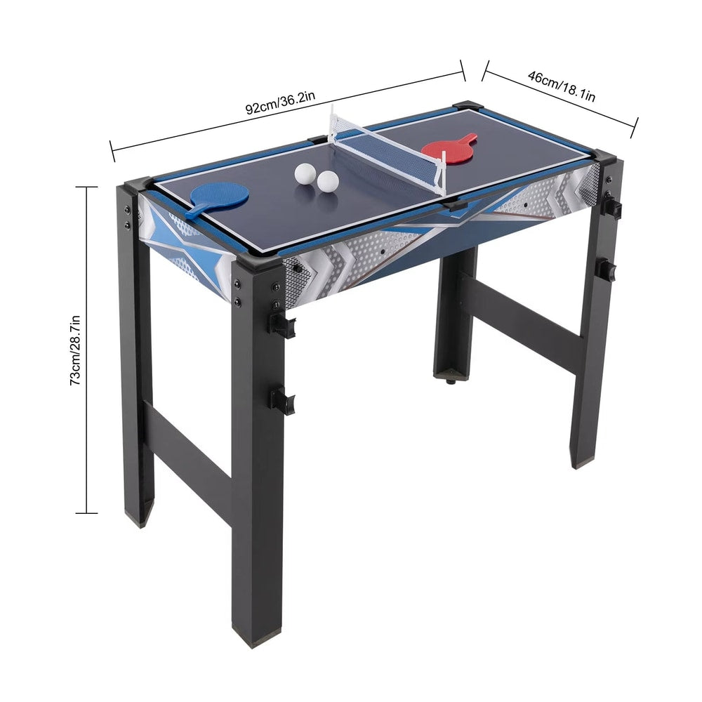 Multi Game Table, Combo Game Table W/Foosball, Air Hockey, Pool, Table Tennis, Basketball, Chess, Checkers, Bowling