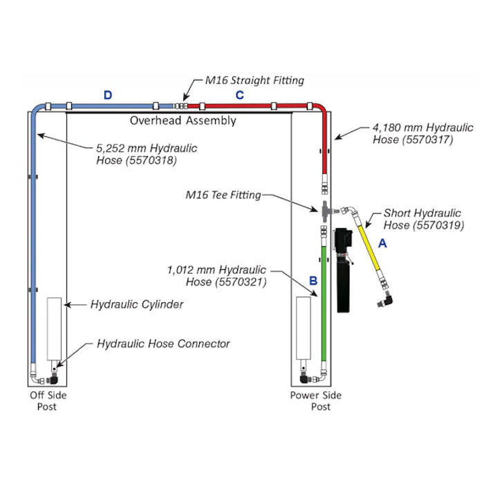 APEX AL10C Clearfloor Two Post Car Lift
