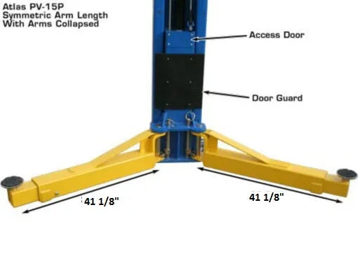 Atlas PV15PX Extra Wide Extra Tall Adjustable Two Post Lift