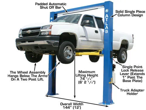 Atlas OHX-10X Extra Wide Extra Tall Two Post Lift