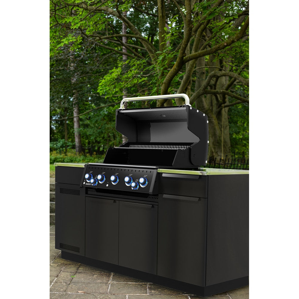Broil King Baron 590i 5-Burner Gas Grill With Rotisserie & Side Burner - Shadow