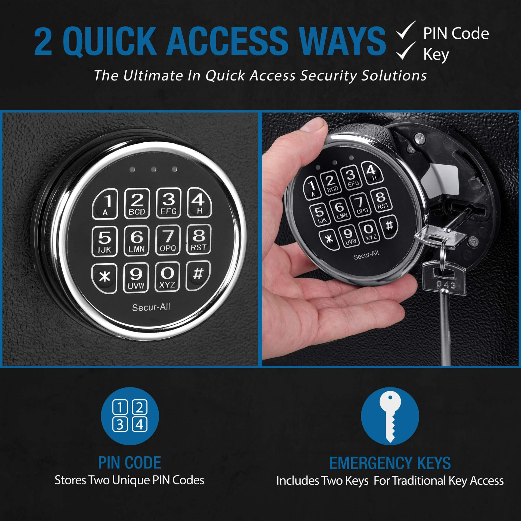 Barska 1.87 CF Heavy-Duty Extra-Large Industrial Steel Fireproof Safe Vault With Digital Keypad