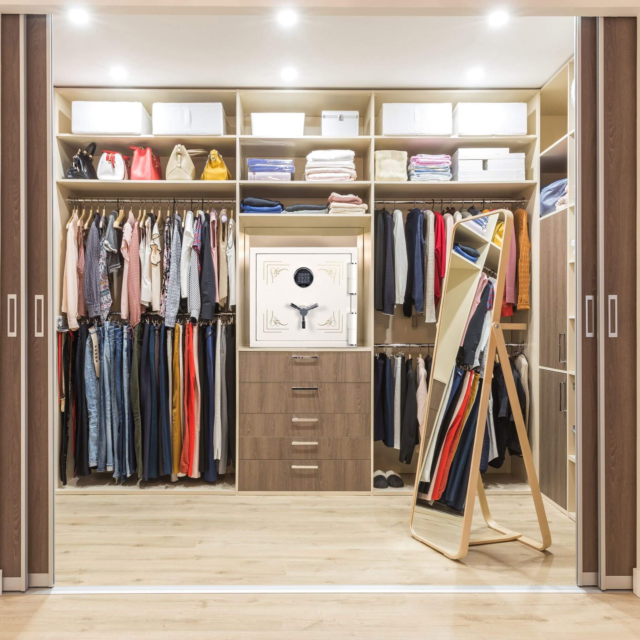 Barska 1.91 CF White Fireproof Jewelry Safe With Digital Keypad Lock