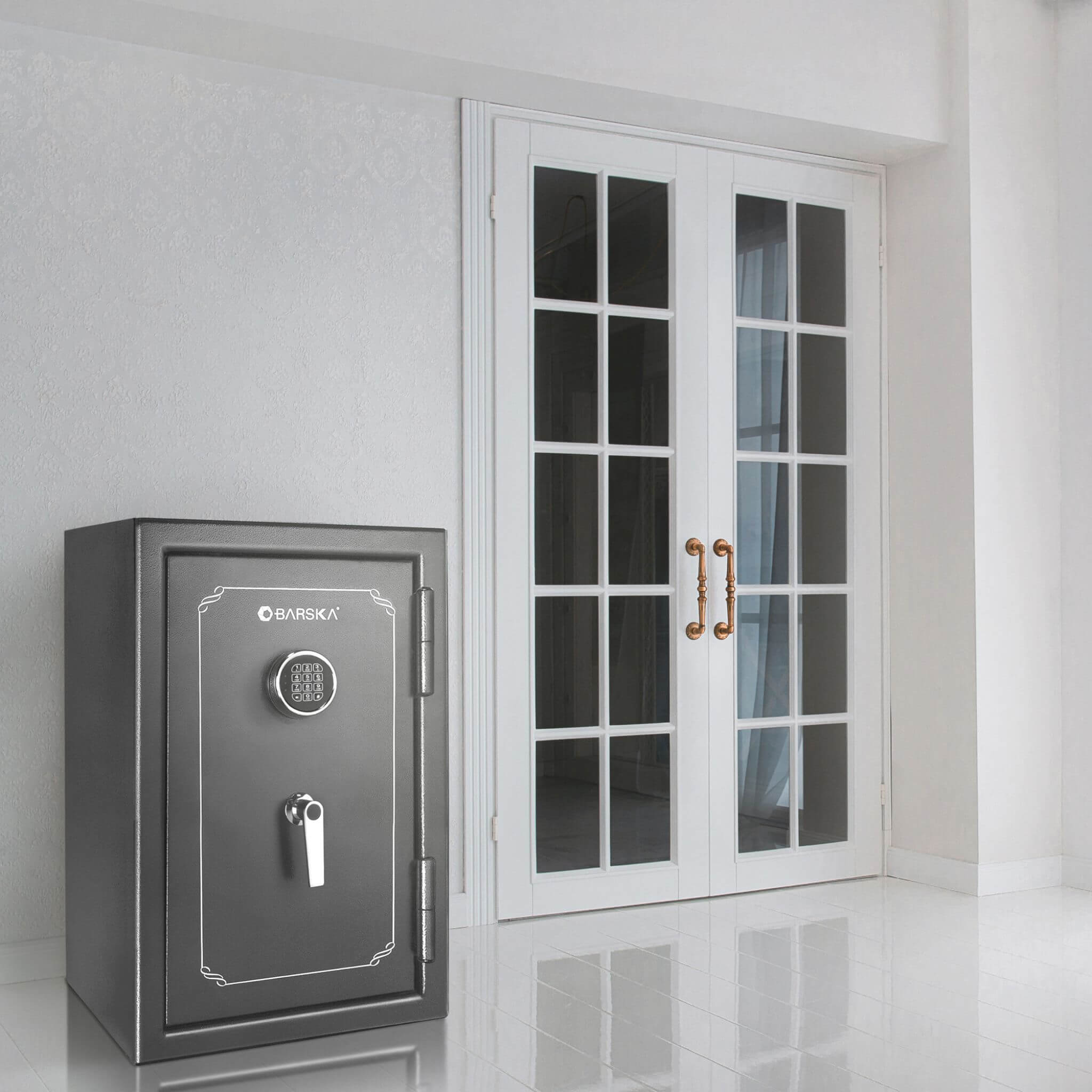 Barska 4.39 CF Heavy-Duty Steel Fireproof Safe Vault With Digital Keypad