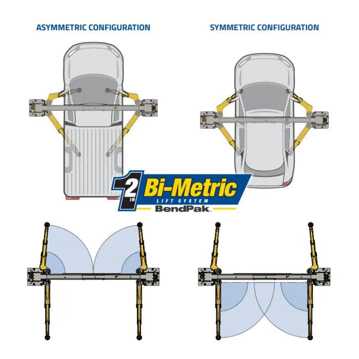BendPak 10AP Two Post Lift 10,000 lbs. Capacity