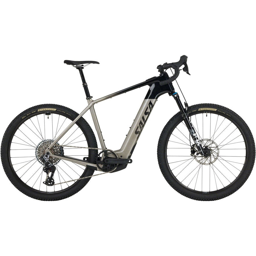Salsa Tributary C Rival GX AXS Transmission SUS Ebike - 29" Carbon Charcoal/BLK X-Small