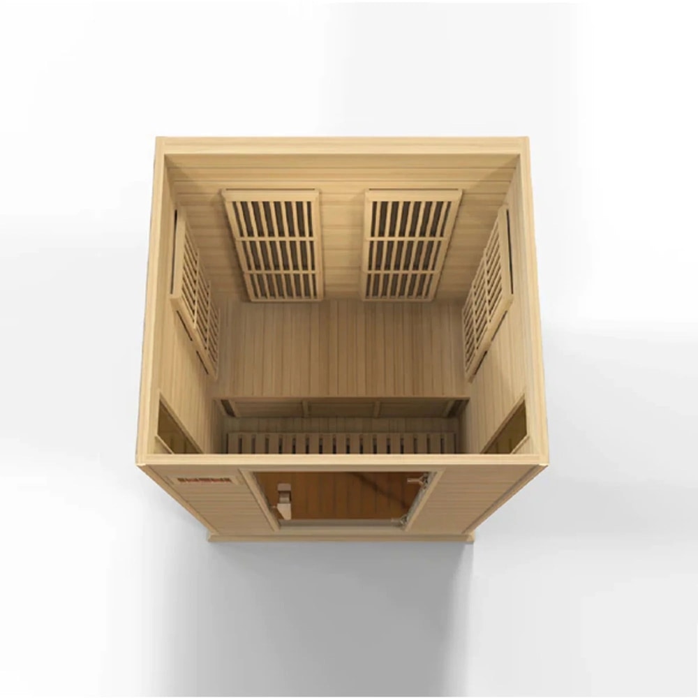 2-Person Low EMF (Under 8MG) FAR Infrared Sauna (Canadian Hemlock)