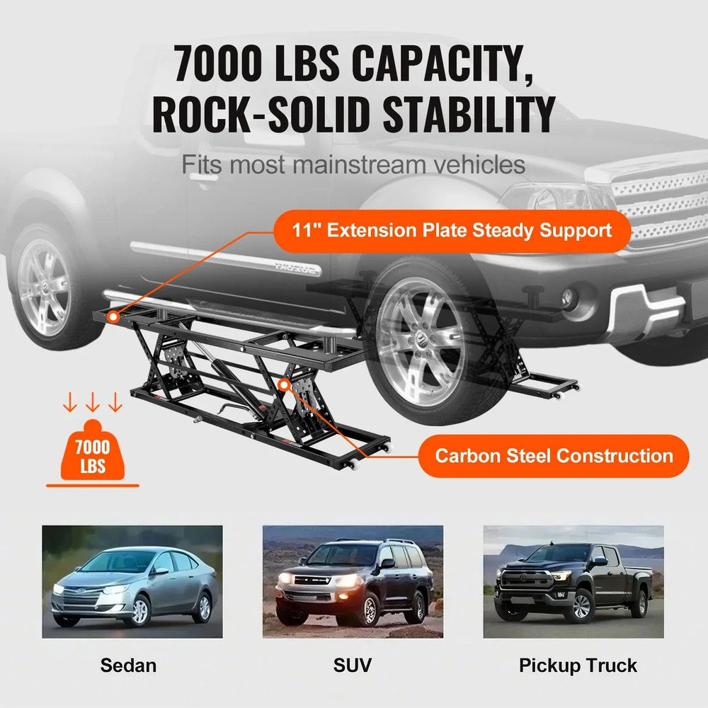 Portable Car Lift 7000 LBS Automatic Car Lift System Jack for Home Garage