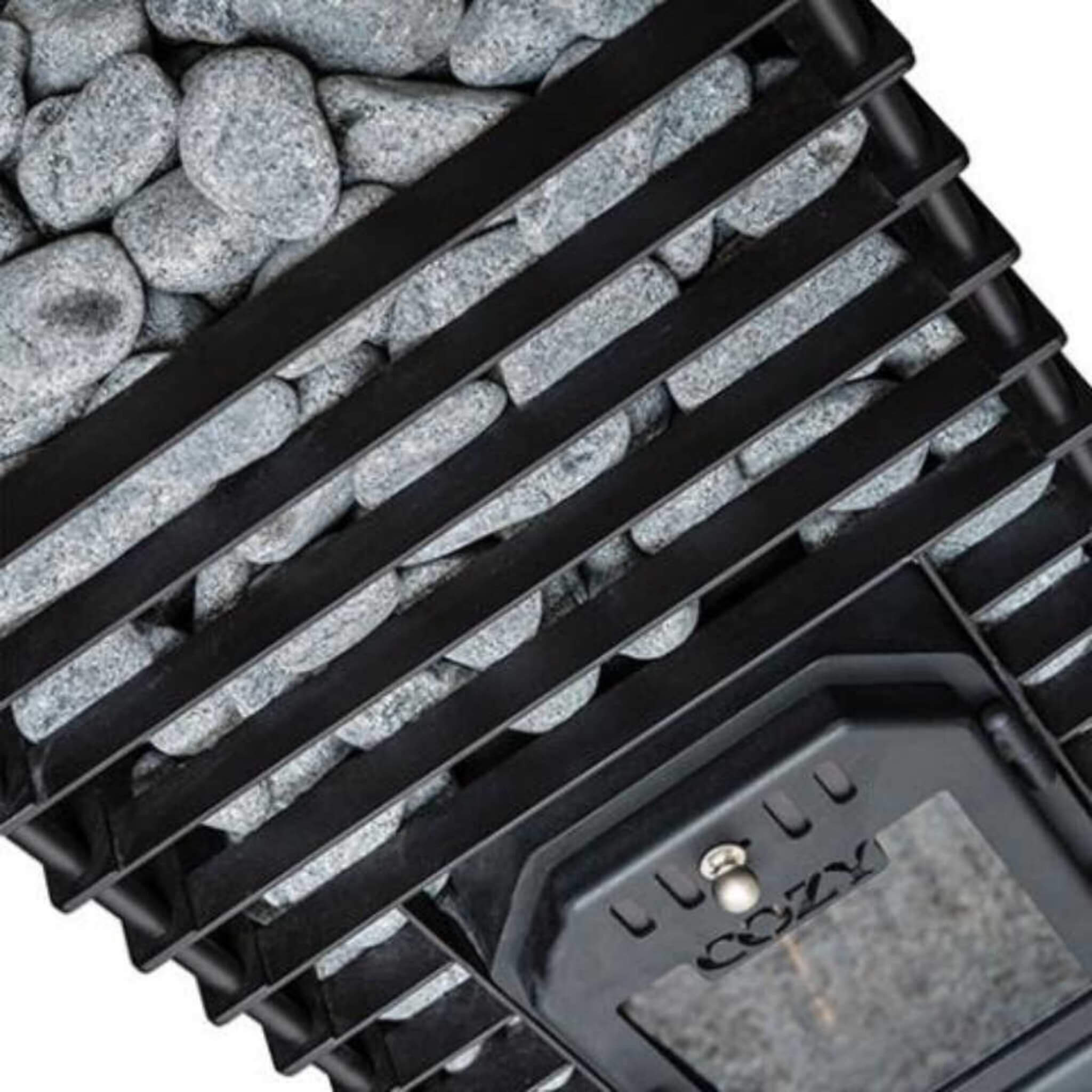 Cozy Heat Quattro Wood-Fired Sauna Stove With Sauna Stones