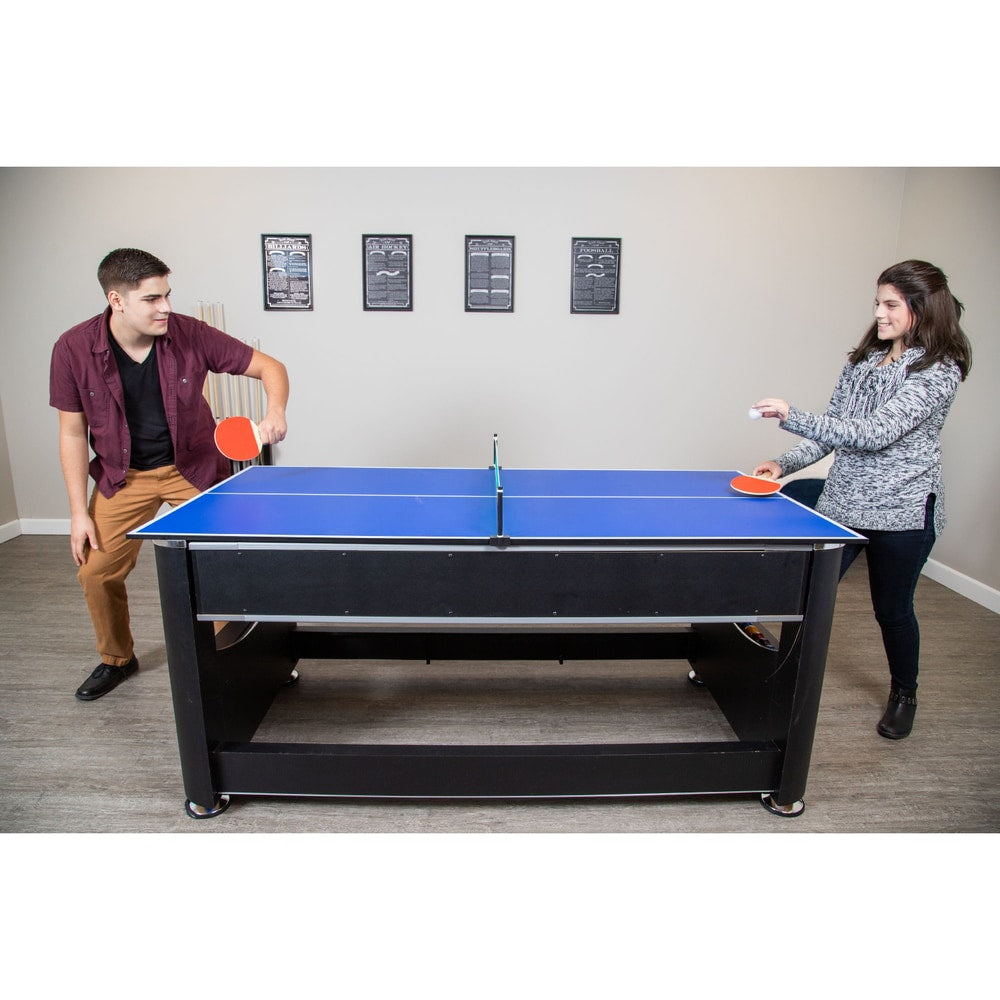 Triple Threat 6-Ft 3-In-1 Multi Game Table