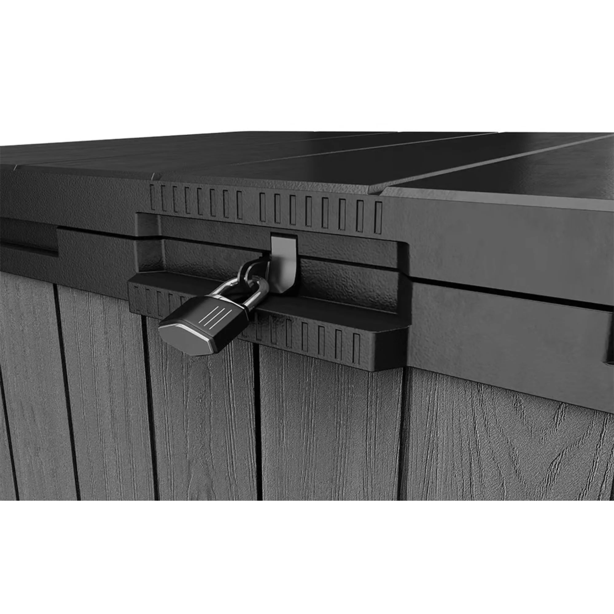 Outdoor Storage Shed, Durable Resin, Compact & Portable, Store-It-Out Darwin, Grey