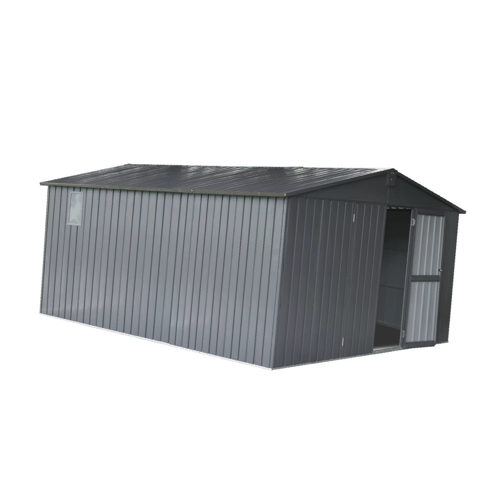 Backyard Storage Shed 11' X 12.5' with Galvanized Steel Frame Window