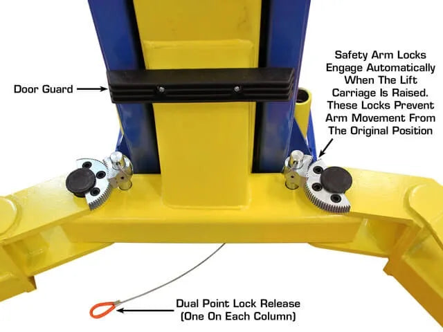 Atlas 9KOHX Overhead Adjustable Height Two Post Lift