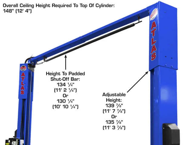 Atlas Platinum PVL-10 ALI Certified Two Post Lift