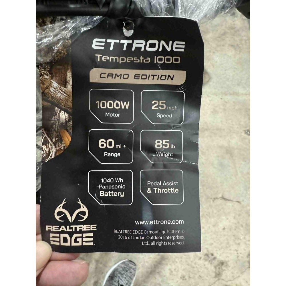 ETTRONE TEMPESTA 1000 E BIKE CAMO (Demo bikes)