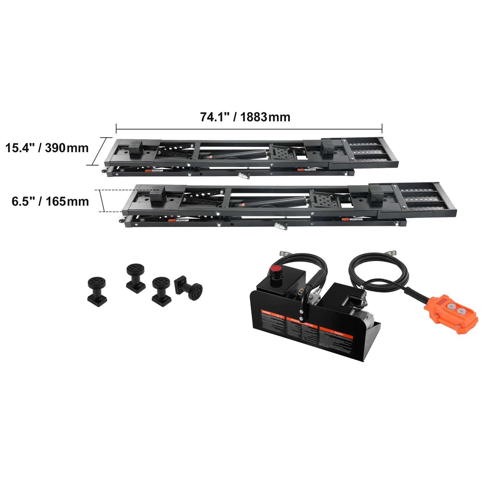 Portable Car Lift 7000 LBS Automatic Car Lift System Jack for Home Garage