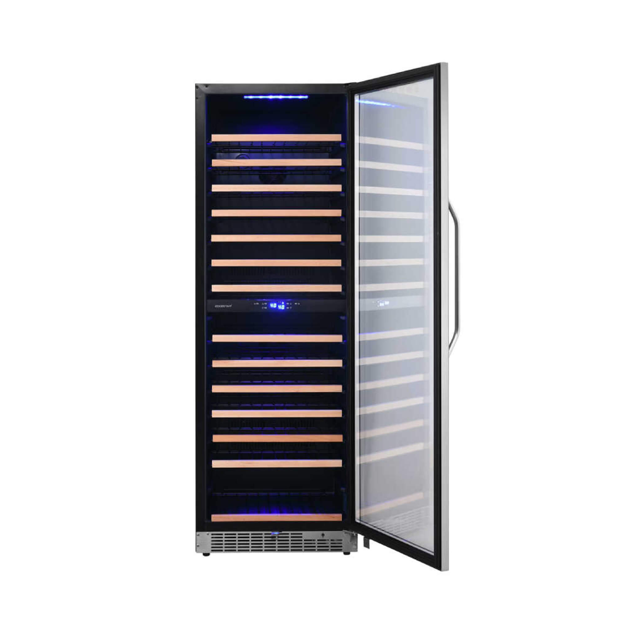 Edgestar 141 Bottle Capacity Freestanding Dual Zone Wine Cooler With Interior Lighting, 24"