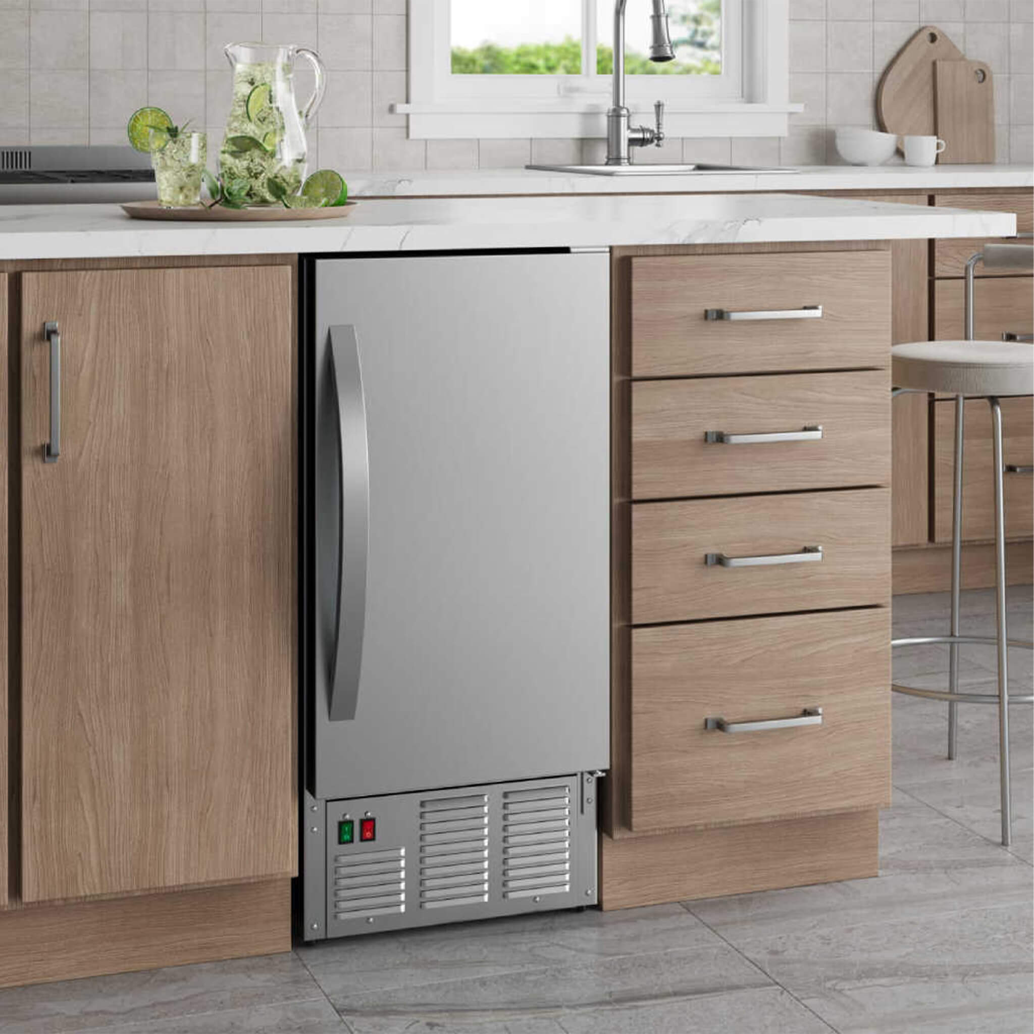 Edgestar 15-Inch Outdoor Undercounter Ice Maker W/ 50 LBS Daily Ice Production