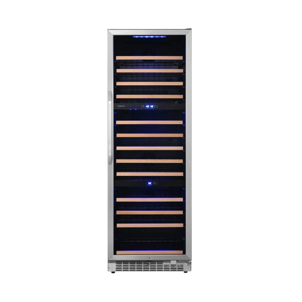 Edgestar 24-Inch Wide 131 Bottle Capacity Built-In Triple Zone Wine Cooler (SAK65891)