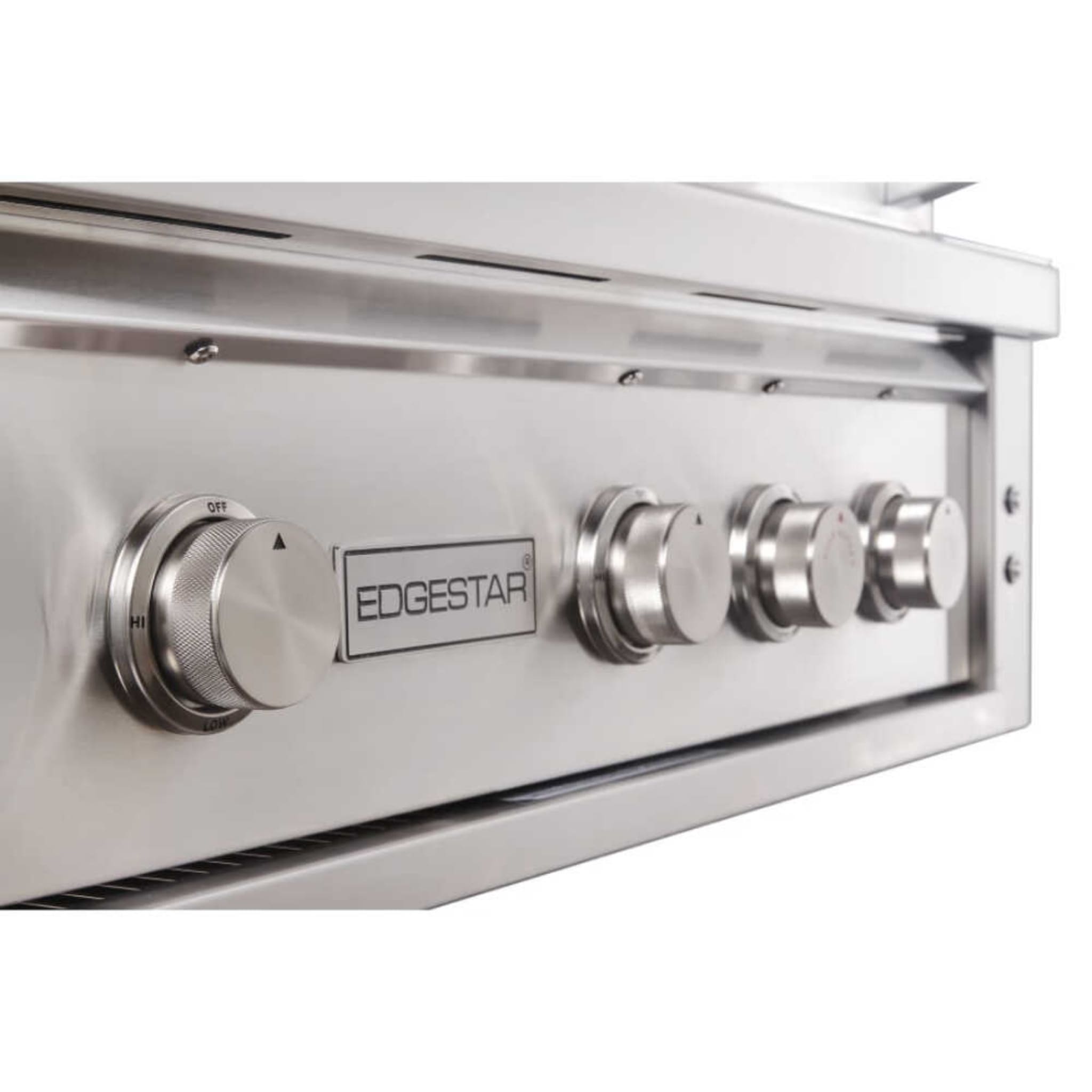 Edgestar 89K BTU 36-Inch Liquid Propane Freestanding LED Lighting Grill Cart With Rotisserie