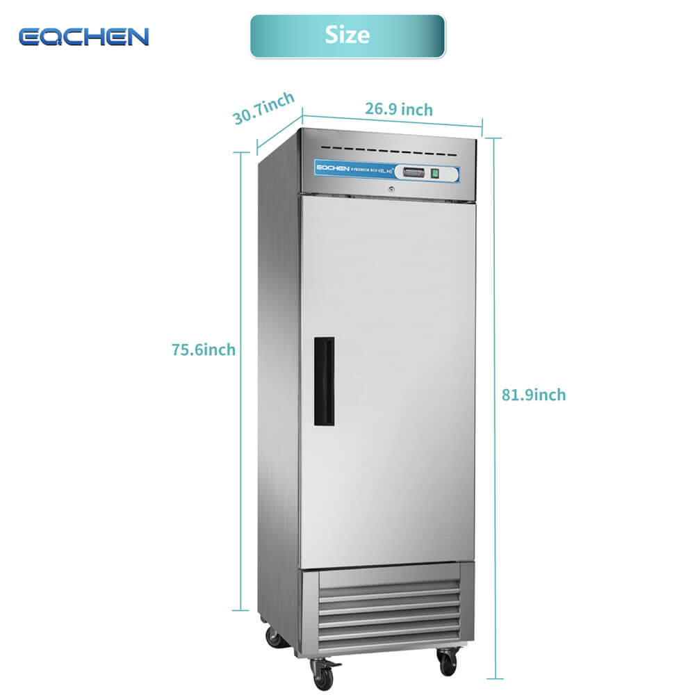 EQCHEN 27 Inch 1 Door Commercial Refrigerator