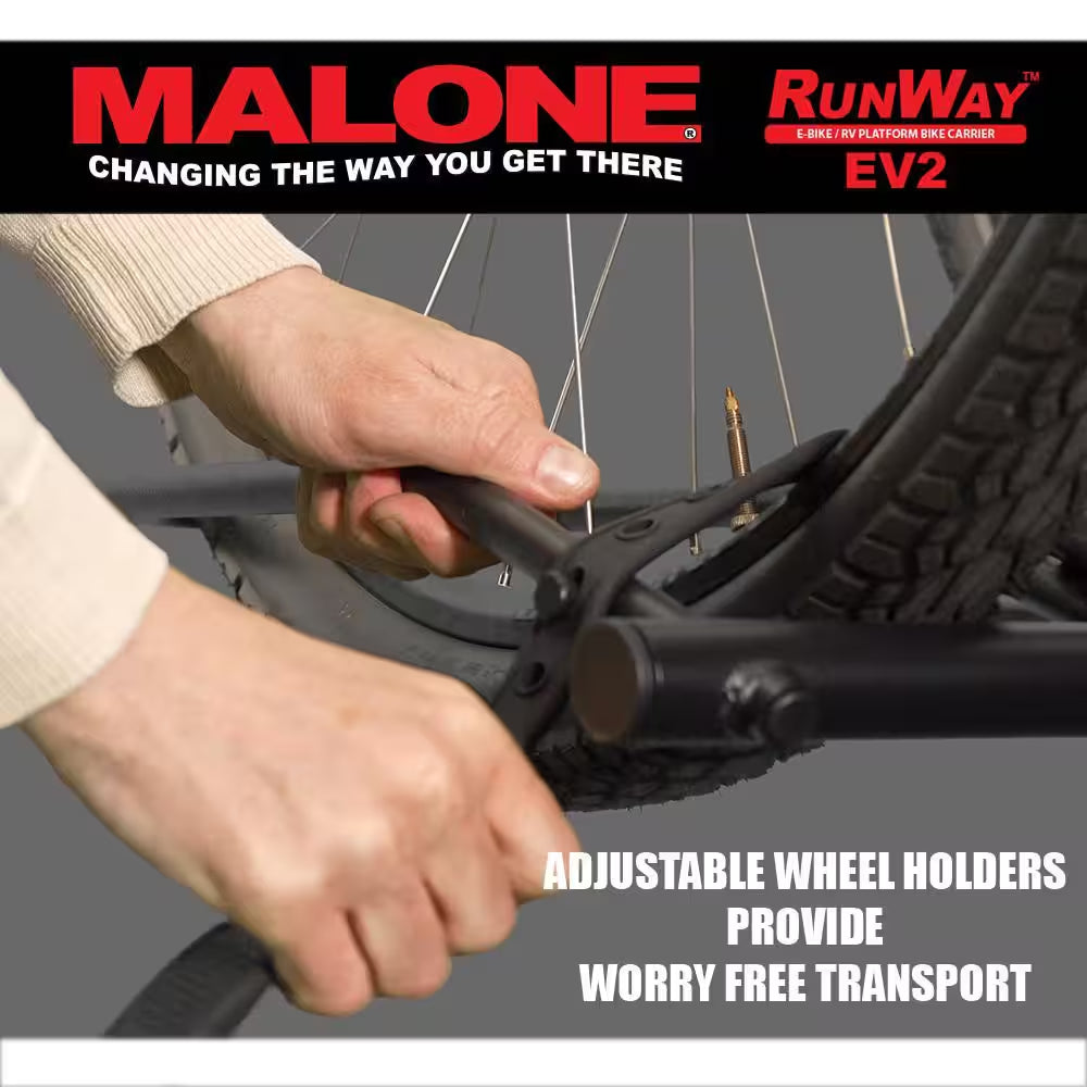 Runway Hitch Bike Rack Ev2-E-Bike/Rv 2-Bike Rack