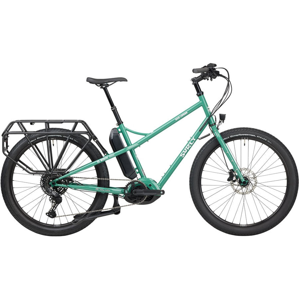 Surly Skid Loader Cargo Ebike - 27.5'' Steel Illegal Smile Green Medium