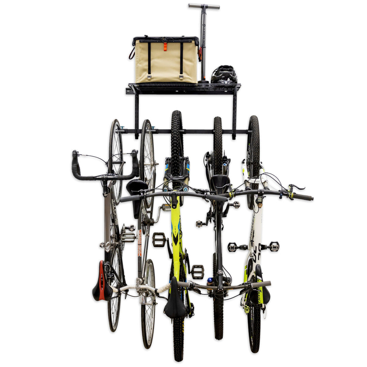 Bike Rack & Shelf | G-Bike Wire Shelf | Holds 5 Bikes