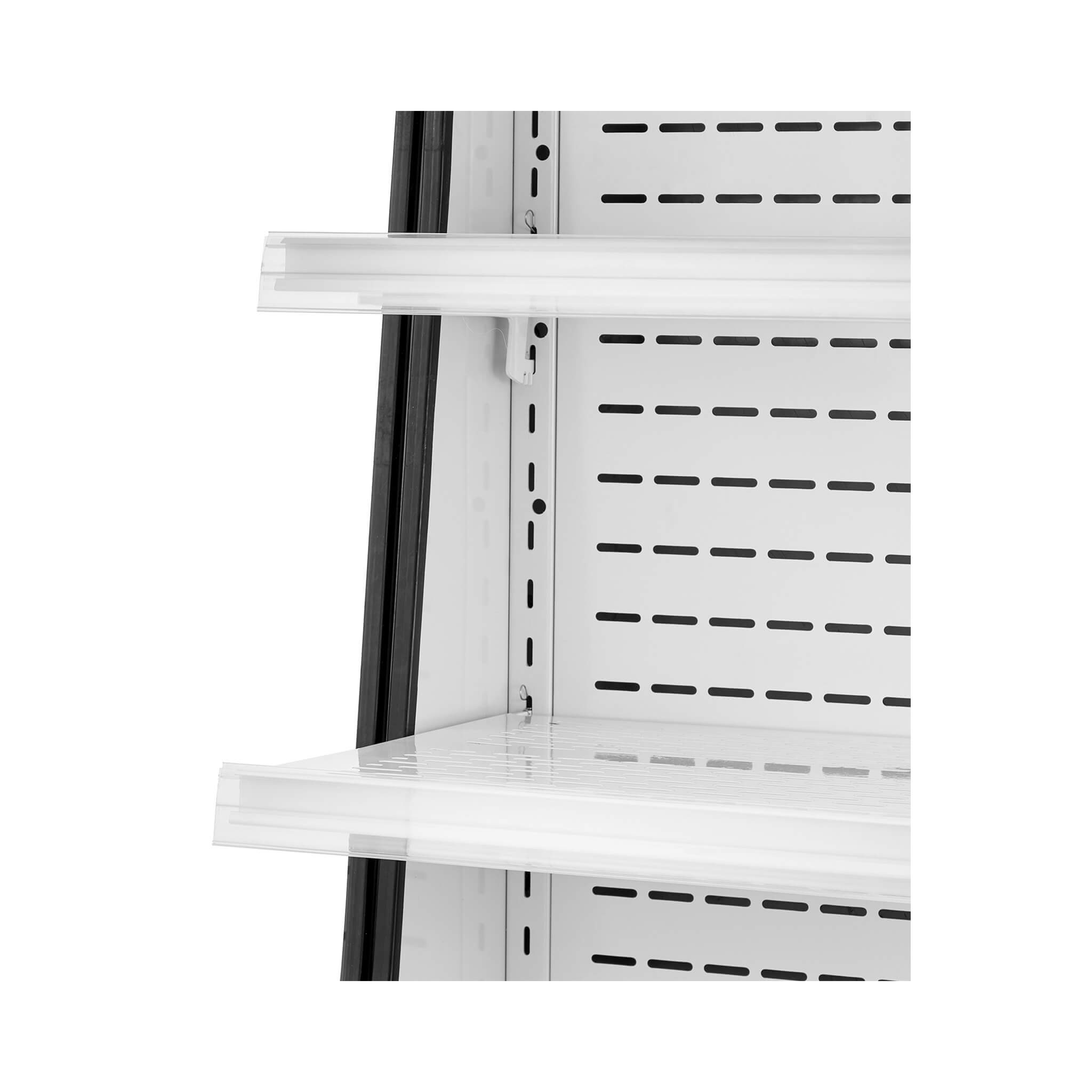 Heavy-Duty 12 Cu.Ft 2-Tier Open-Air Industrial Display Merchandiser Cooler