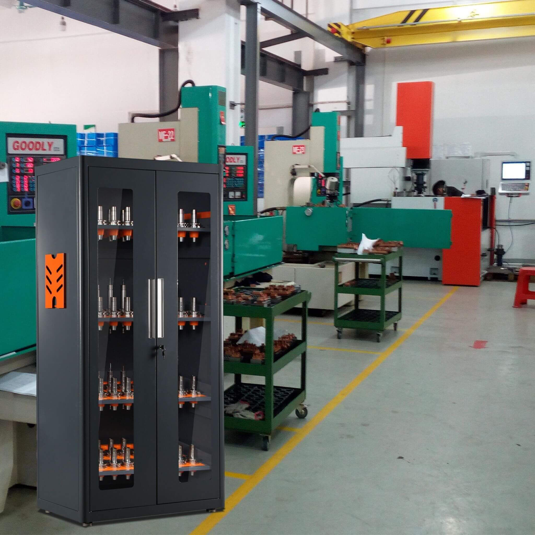 Heavy-Duty 72-Inch CNC Tool Cabinet For Garages, Workshops, And Repair Shops