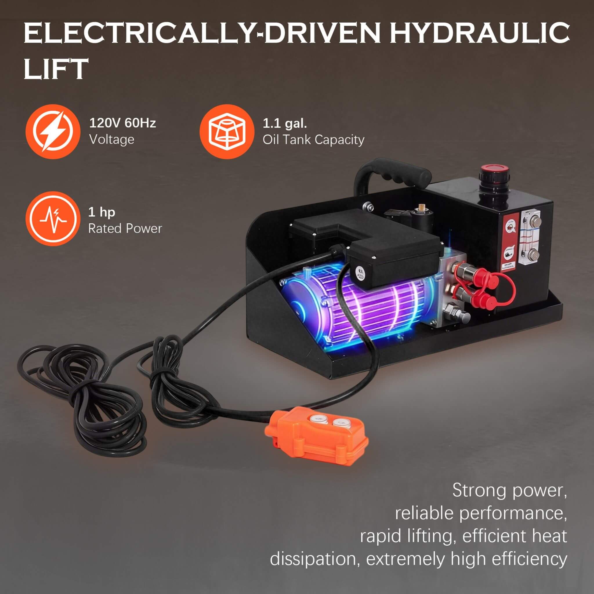 Heavy-Duty Portable 7000 LBS Car Lift Jack With Locking Levels