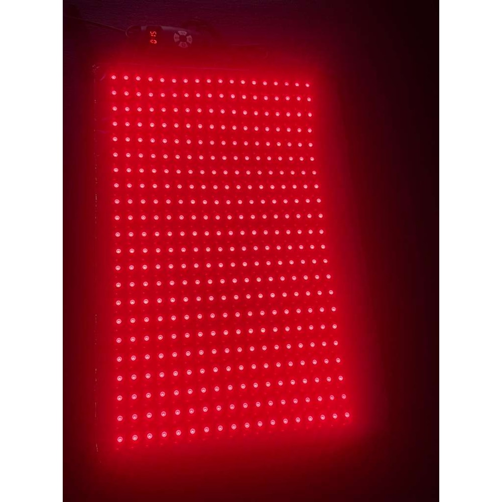 Medium Red Light Pad for Pain Relief & Recovery | 16" x 11" | 1188 LEDs + 12V Car Adapter