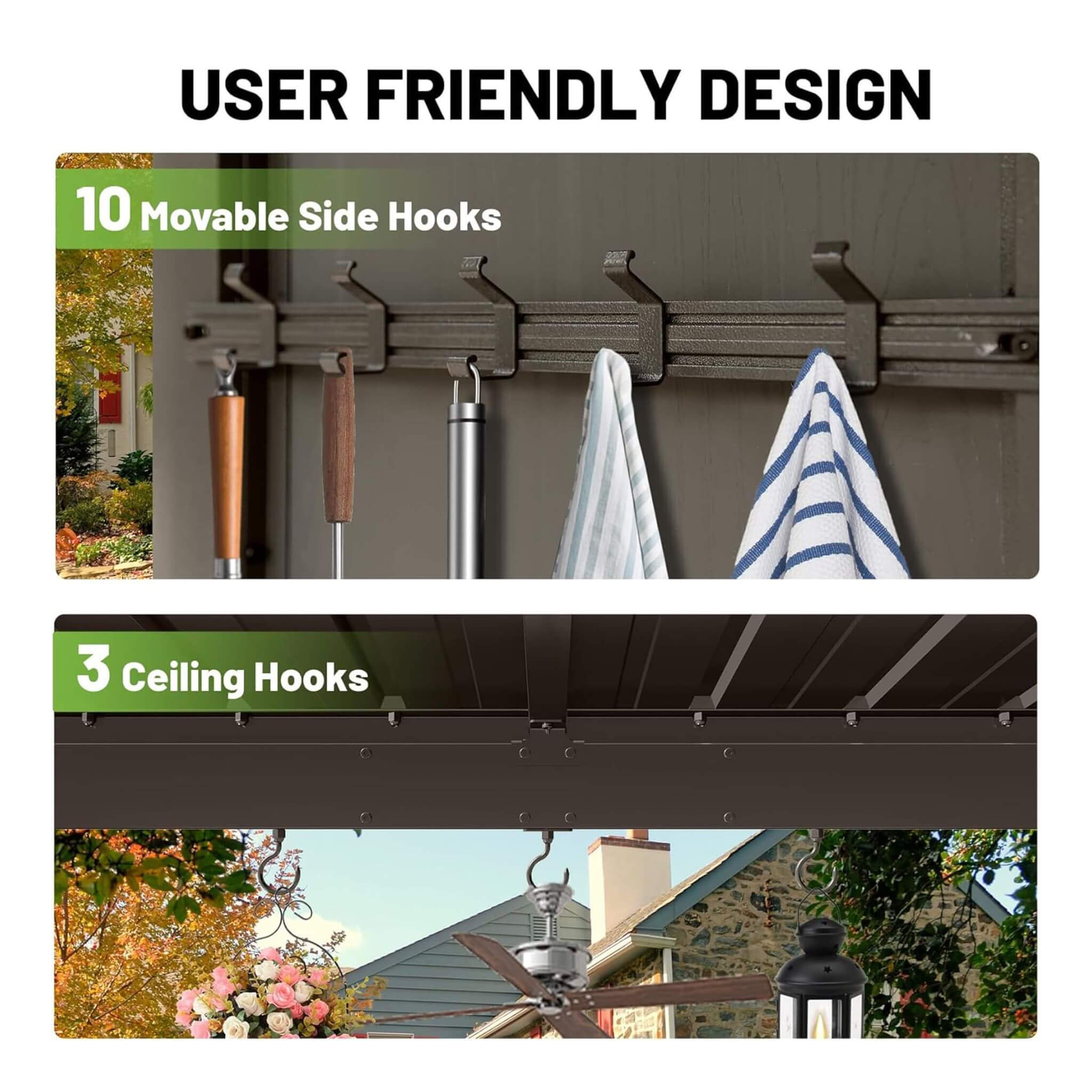 [09X10FT] Alora Modern Slanted Hardtop Alloy Steel Grill Gazebo