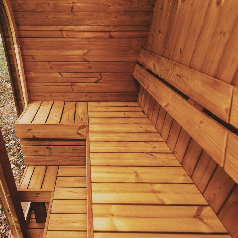 Patio Elegance Outdoor Sauna MW12 ThermoWood for Your Perfect Backyard Retreat