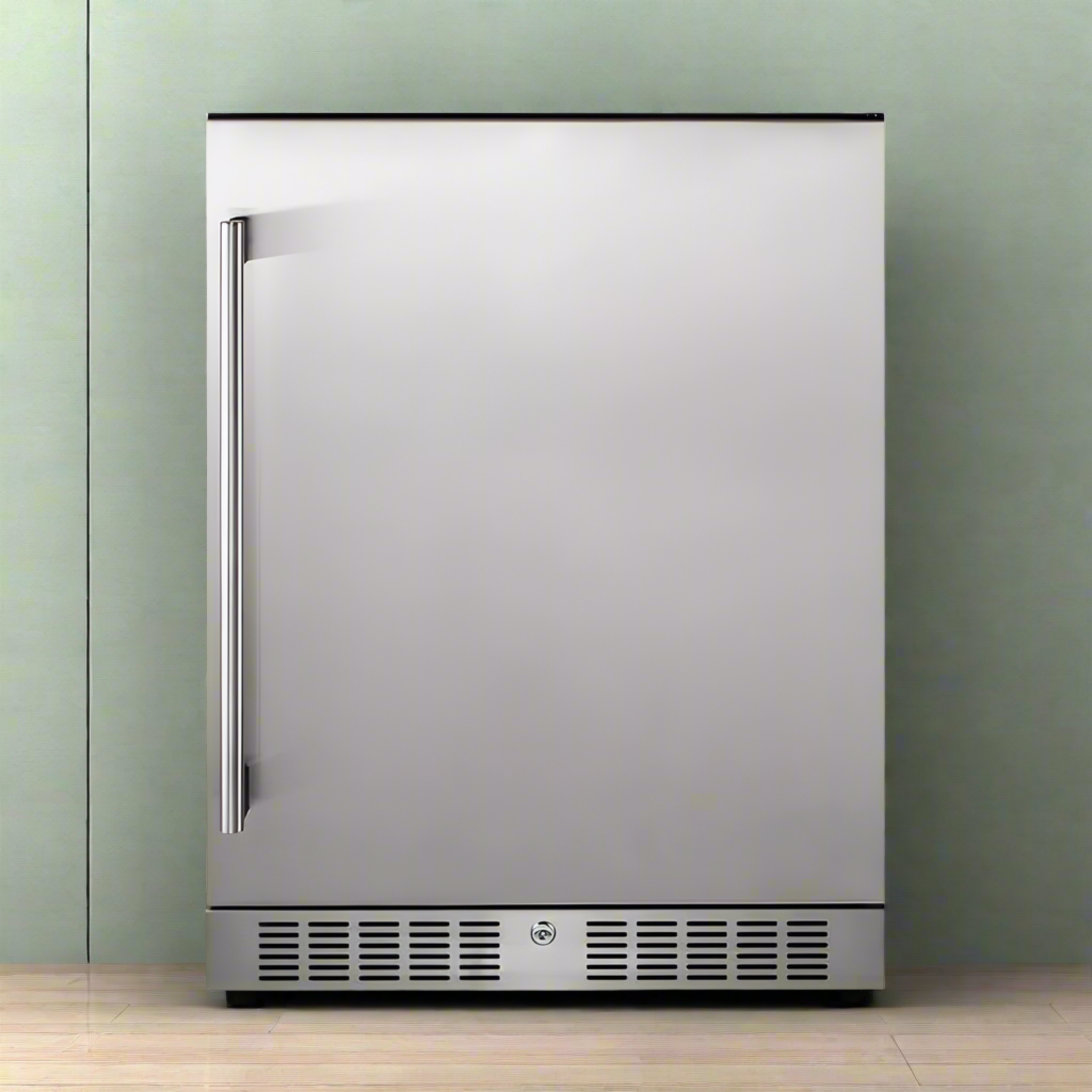 Premium 5.3 Cu.Ft Single Door Stainless Steel Built-In Wine Beverage Undercounter Refrigerator