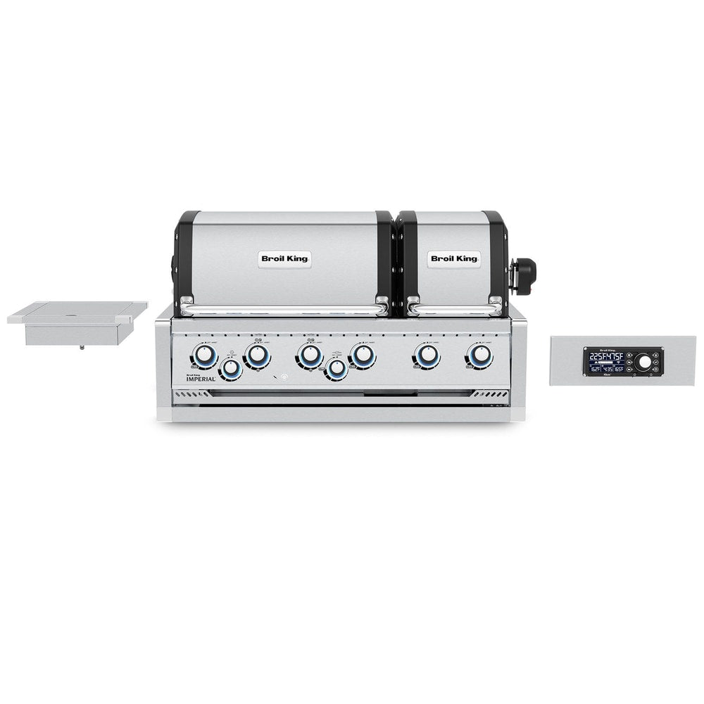 Broil King Imperial QS 690i 6-Burner Gas Grill Island With Rotisserie & Side Burner & iQue™ Technology Control