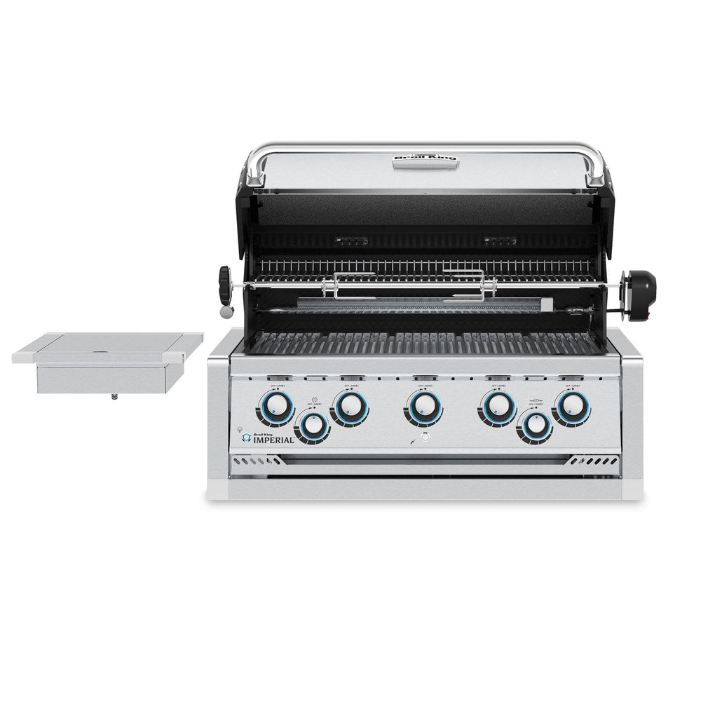 Broil King 9-Foot Outdoor Kitchen Island with Imperial S 590i 5-Burner Gas Grill, Rotisserie, Side Burner & Refrigerator