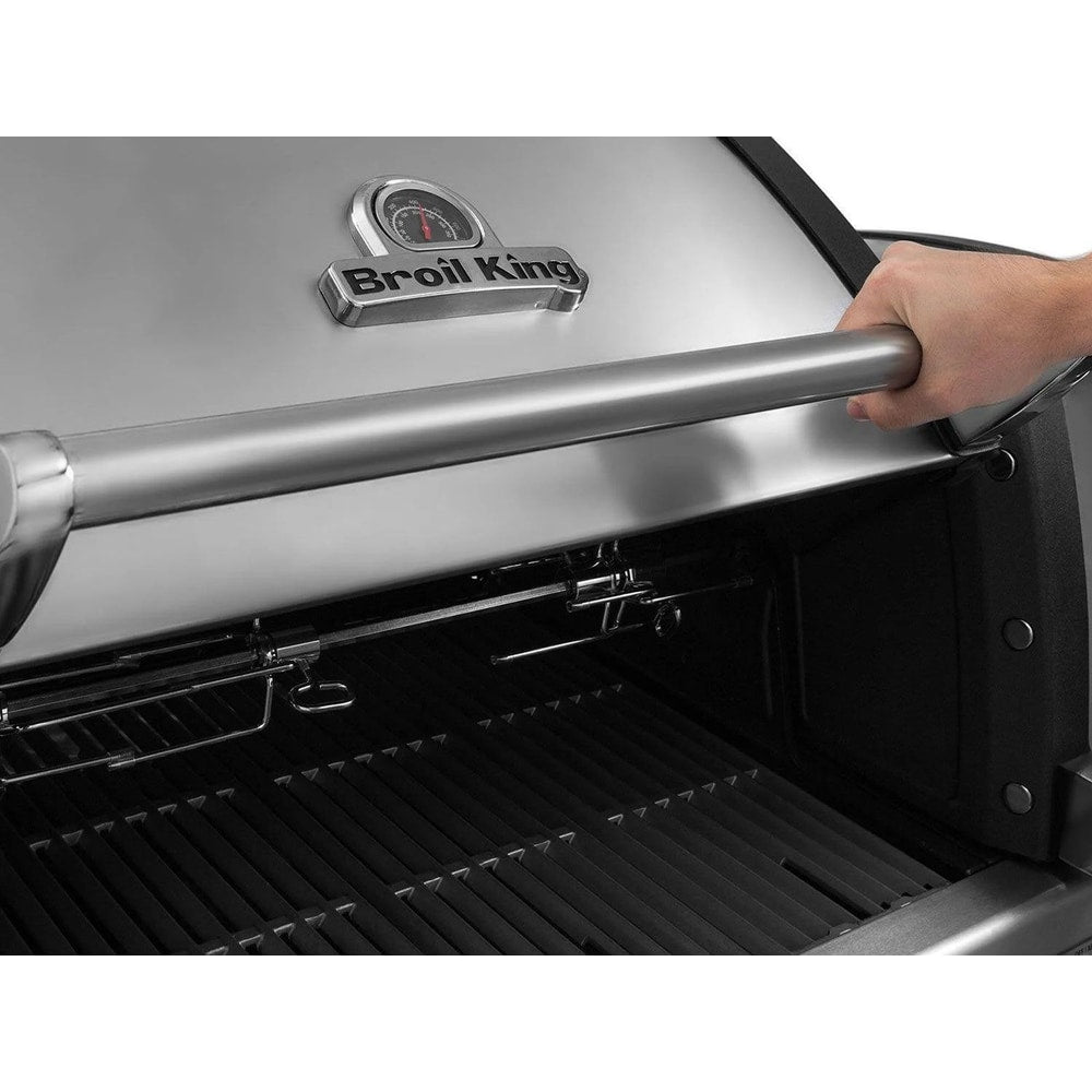 Broil King 8 1/2-Foot Outdoor Kitchen Island with Imperial S 690i 6-Burner Gas Grill, Rotisserie & Side Burner
