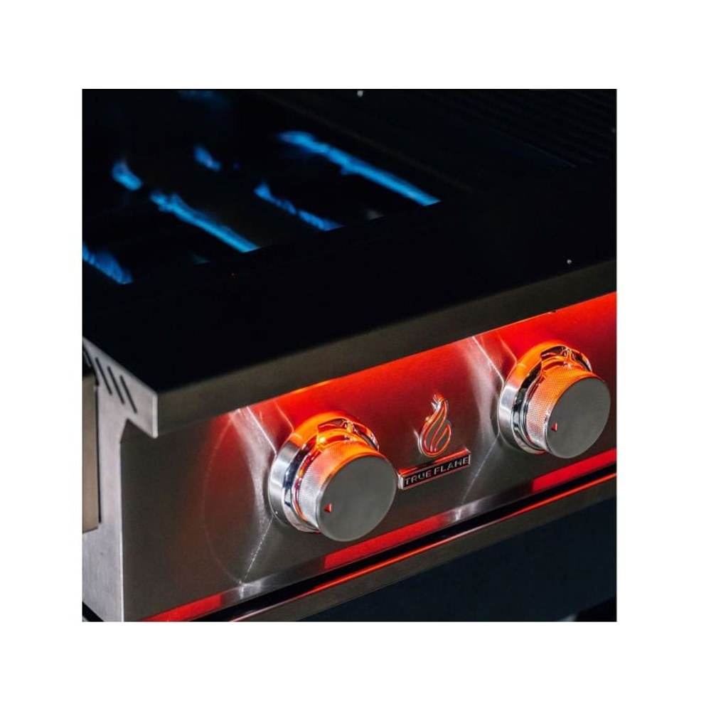 TrueFlame 25-Inch 3-Burner Freestanding Gas Grill with Grill Lights