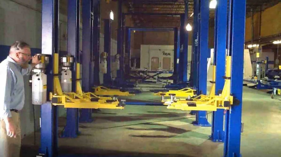 ASEplatinum WH9KACX Asymmetric Clear Floor Two Post Lift