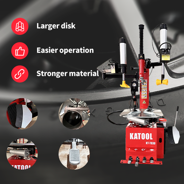 Katool KT-T830 Light Duty Assist Arm Tire Changer 12"-24" Rims