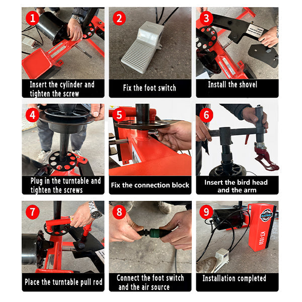Katool KT-1030P Mini Tire Changer Machine for 10"-21" Rims